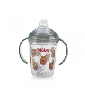 لیوان دسته دار با نی 360 درجه نوبی Nuby No-Spill Cup with 360°