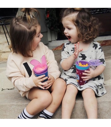 لیوان نی دار با محفظه اسنک نوبی Nuby Drink & Snack Cup