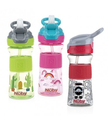 لیوان نی دار 360 میل نوبی Nuby Flip-It Soft Spout Cup