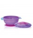 کاسه درب دار چسبانکی نوبی Nuby Bowl with Suction Ring