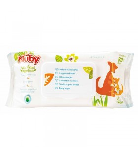 دستمال استریل 80 عددی نوبی Nuby Baby wipes