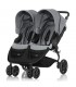 کالسکه دوقلو طوسی بریتکس مدل Britax B-Agile Double