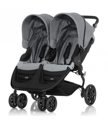 کالسکه دوقلو طوسی بریتکس مدل Britax B-Agile Double