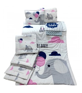 سرویس خواب 8 تکه فیل و بادکنک صورتی تاپ دوزانی Topdozani