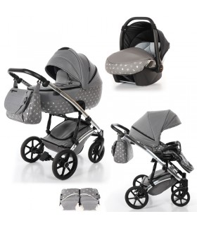 ست 5 تکه کالسکه طوسی تاکو مدل Tako Laret Imperial