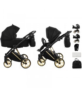 ست 5 تکه کالسکه مشکی طلایی تاکو مدل Tako Jumper V
