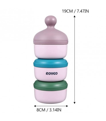 انباری غذا و شیر خشک سه طبقه رووکو Rovco Milk Powder Container