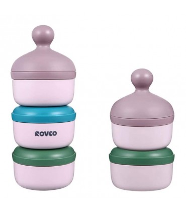 انباری غذا و شیر خشک سه طبقه رووکو Rovco Milk Powder Container