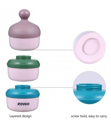 انباری غذا و شیر خشک سه طبقه رووکو Rovco Milk Powder Container