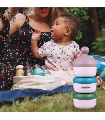 انباری غذا و شیر خشک سه طبقه رووکو Rovco Milk Powder Container