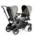 کالسکه دوقلو کودک پگ پرگو مدل Peg-Perego Duette Piroet Luxe Beige