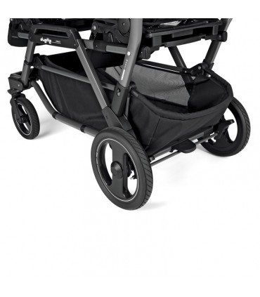 کالسکه دوقلو کودک پگ پرگو مدل Peg-Perego Duette Piroet Luxe Beige