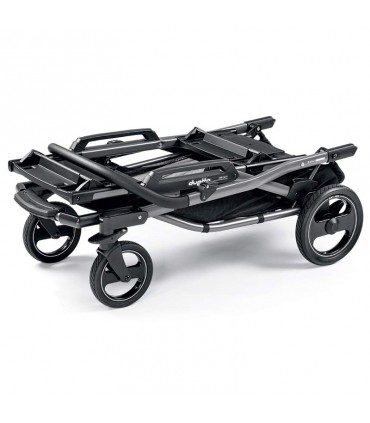 کالسکه دوقلو کودک پگ پرگو مدل Peg-Perego Duette Piroet Luxe Beige