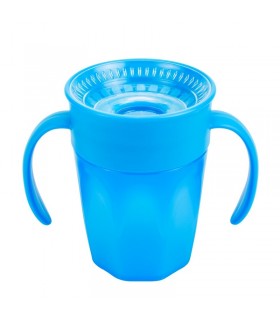 لیوان آموزشی 360 درجه دسته دار آبی دکتر براون Dr Brown's Spoutless Transition Cup