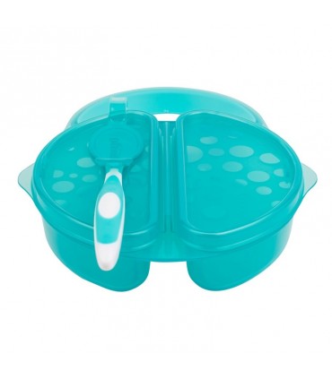 ظرف غذاخوری درب دار دوقسمتی همراه با قاشق دکتر براون Dr Brown's Travel Fresh Bowl