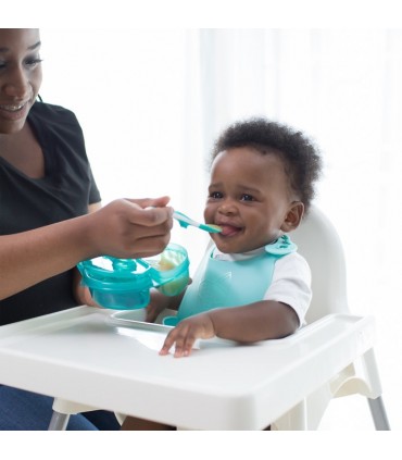 ظرف غذاخوری درب دار دوقسمتی همراه با قاشق دکتر براون Dr Brown's Travel Fresh Bowl