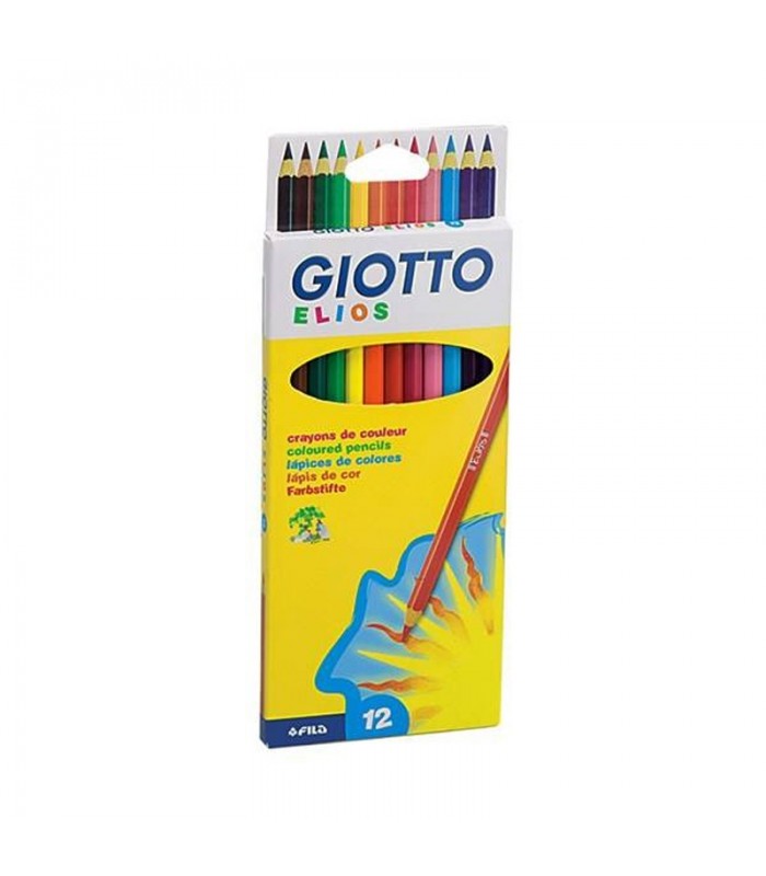 مداد رنگی 12 رنگ جیوتو مدل Giotto Elios