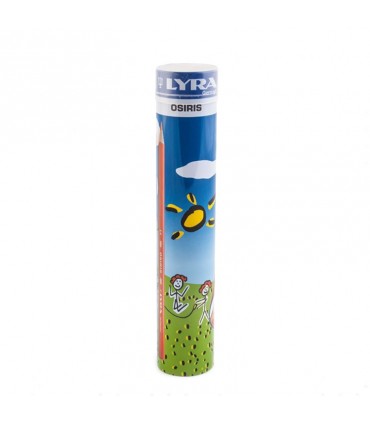 مداد رنگی جعبه لوله ای 12 رنگ لیرا مدل Lyra Osiris