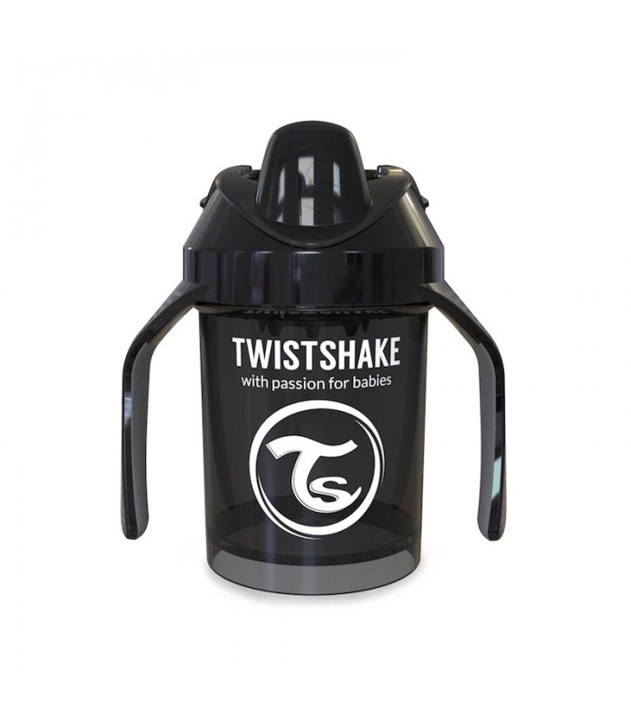 لیوان آبمیوه خوری دسته دار 230 میل مشکی تویست شیک Twistshake
