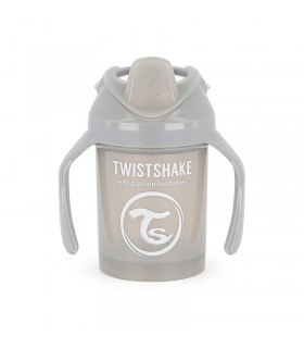 لیوان آبمیوه خوری دسته دار 230 میل طوسی تویست شیک Twistshake