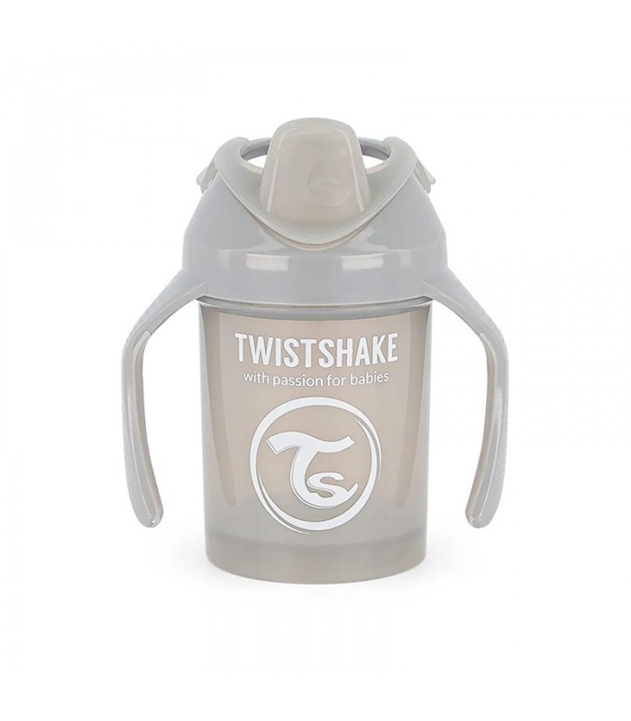 لیوان آبمیوه خوری دسته دار 230 میل طوسی تویست شیک Twistshake