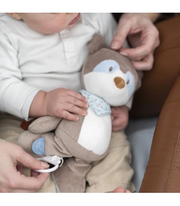 عروسک موزیکال راکون ناتو Nattou Musical Cuddies