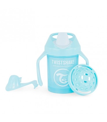 لیوان آبمیوه خوری دسته دار 230 میل آبی تویست شیک Twistshake