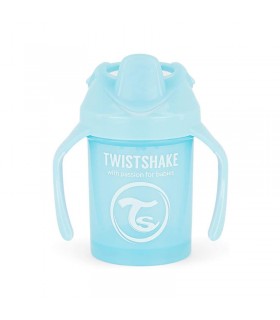 لیوان آبمیوه خوری دسته دار 230 میل آبی تویست شیک Twistshake