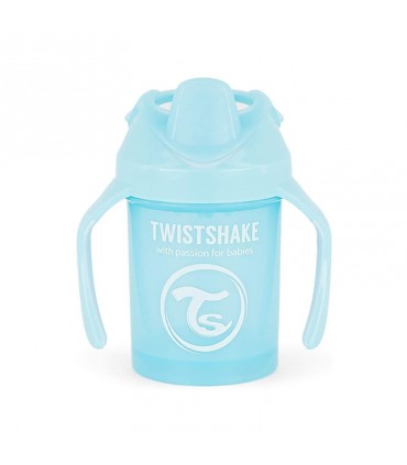 لیوان آبمیوه خوری دسته دار 230 میل آبی تویست شیک Twistshake