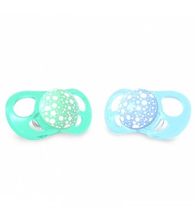 پستانک دو عددی 0 تا 6 ماه آبی سبز تویست شیک Twistshake