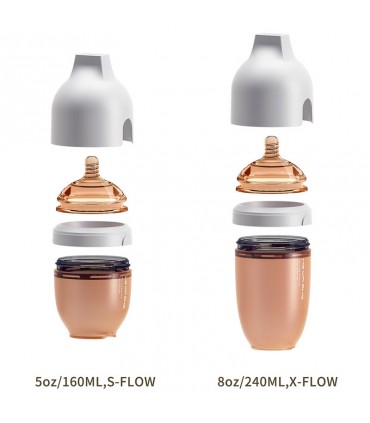 شیشه شیر 160میل طوسی هی اور شی HeorShe