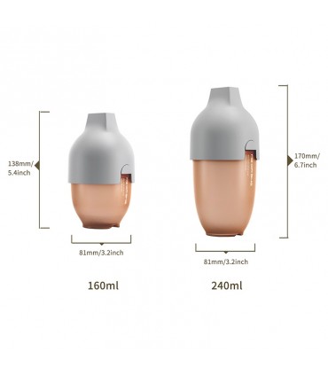 شیشه شیر 160میل طوسی هی اور شی HeorShe