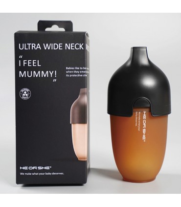 شیشه شیر 240 میل مشکی هی اور شی HeorShe