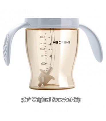 لیوان آبمیوه خوری 180 میل طوسی هی اور شی HeorShe