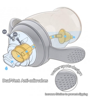 لیوان آبمیوه خوری 180 میل طوسی هی اور شی HeorShe