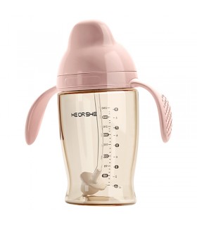 لیوان آبمیوه خوری 280 میل صورتی هی اور شی HeorShe