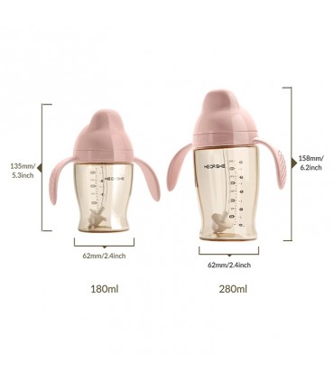 لیوان آبمیوه خوری 280 میل صورتی هی اور شی HeorShe