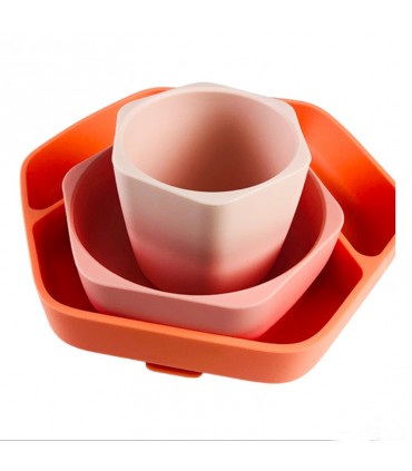 ست غذا خوری تمام سیلیکونی هی اور شی HeorShe Feeding Set