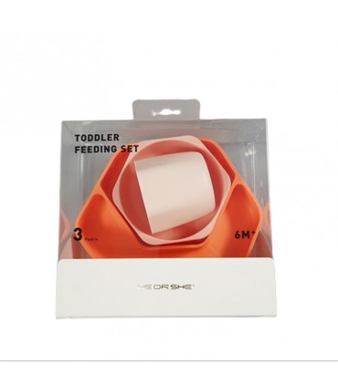 ست غذا خوری تمام سیلیکونی هی اور شی HeorShe Feeding Set