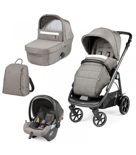 ست 4 تکه کالسکه پگ پرگو مدل Peg-Perego Veloce City Grey