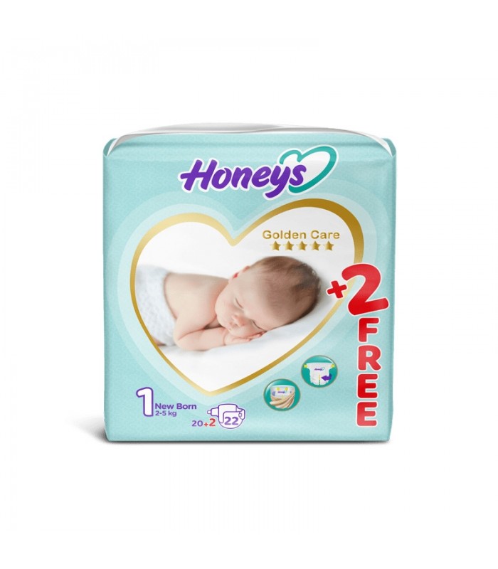 پوشک نوزاد سایز 1 هانیز (20 عدد) Honeys