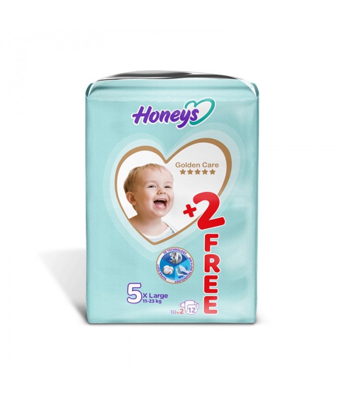 پوشک نوزاد سایز 5 هانیز (12 عدد) Honeys