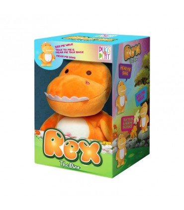 عروسک دایناسور نارنجی رباتیک Pugs at Play Rex