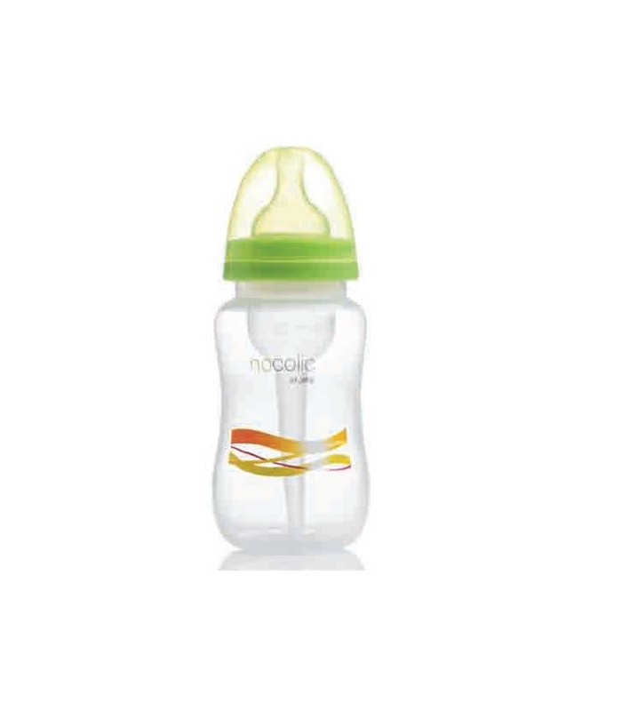 شیشه شیر نوزاد-طلق 330 ميلي ﻿﻿﻿﻿ضدسکسکه﻿ Jané﻿ No Colic-فروشگاه کودکو