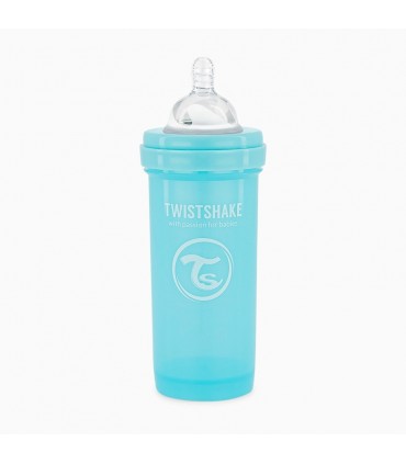 شیشه شیر آنتی کولیک 260 میل آبی تویست شیک Twistshake