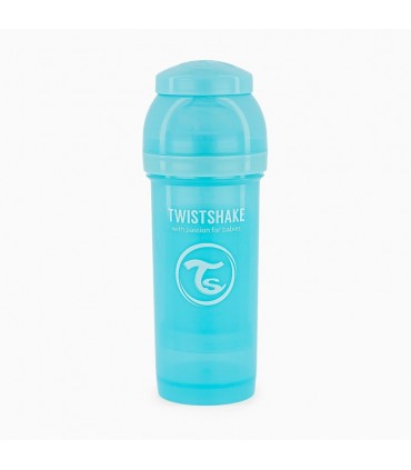 شیشه شیر آنتی کولیک 260 میل آبی تویست شیک Twistshake
