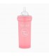 شیشه شیر آنتی کولیک 260 میل صورتی تویست شیک Twistshake