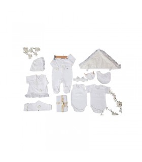 ست نوزادی 11 تکه بی بی ال طرح دانتل BBL Dantel