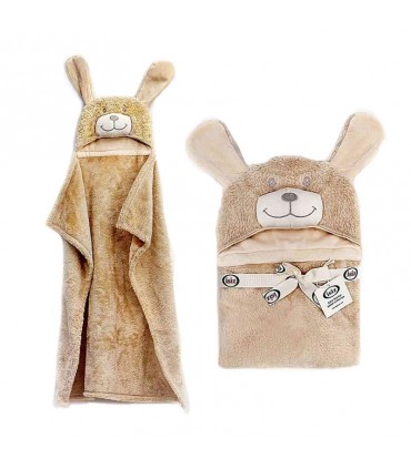 پتو دورپیچ کلاه دار ایسیز طرح سگ