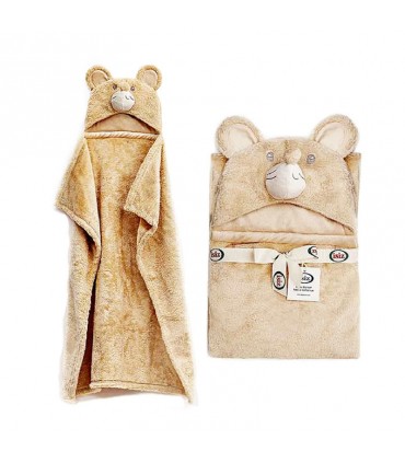 پتو دورپیچ کلاه دار ایس ایز طرح موش